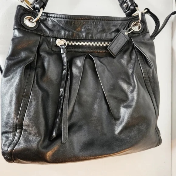 Coach Black Leather Hobo Bag - Picture 1 of 2